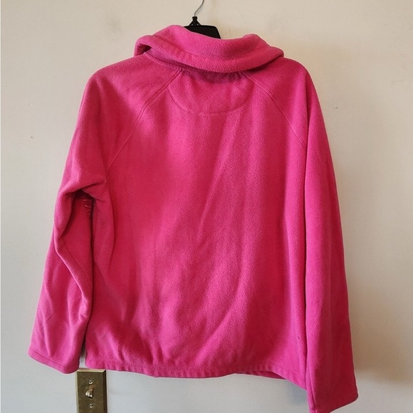 Calvin Klein Performance Pink Fleece Sleeve Logo Full-Zip Jacket Size large - Picture 2 of 4